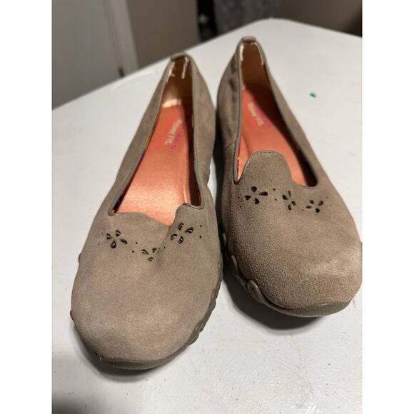 Skechers Relaxed Fit Memory Foam Suede Flats Size 9 - Picture 8 of 8